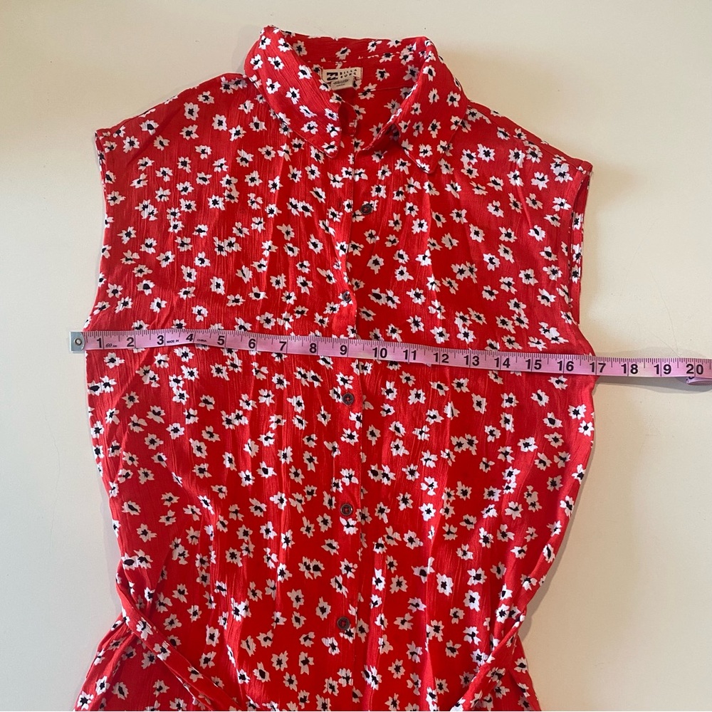 Billabong Red Floral Midi Dress - Picture 8 of 13